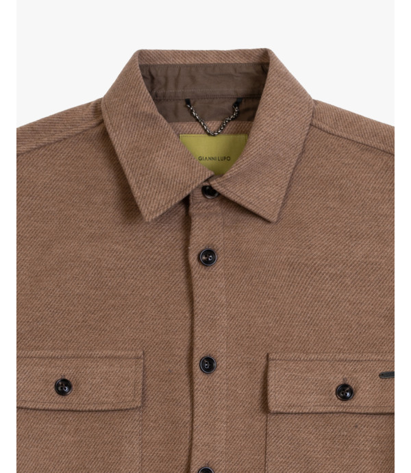 Overshirt in panno twill