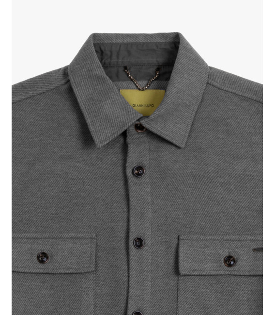 Overshirt in panno twill