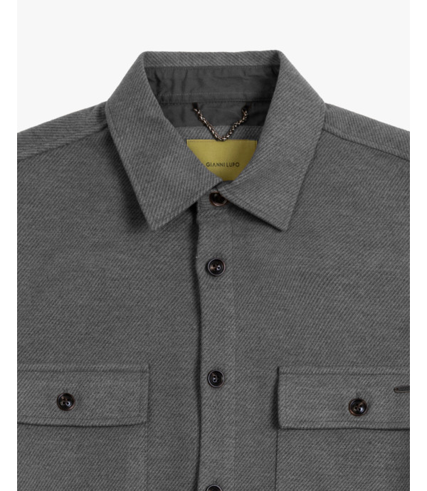 Overshirt in panno twill