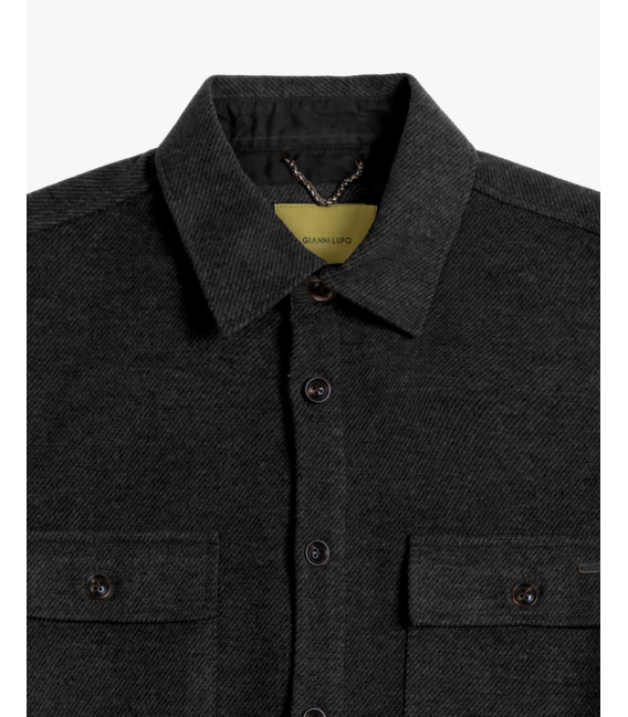 Overshirt in panno twill