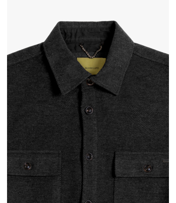 Overshirt in panno twill