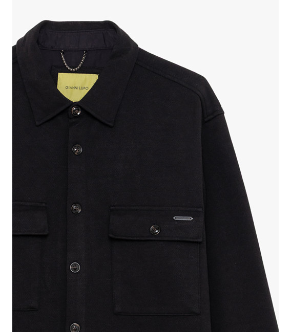 Overshirt in panno twill