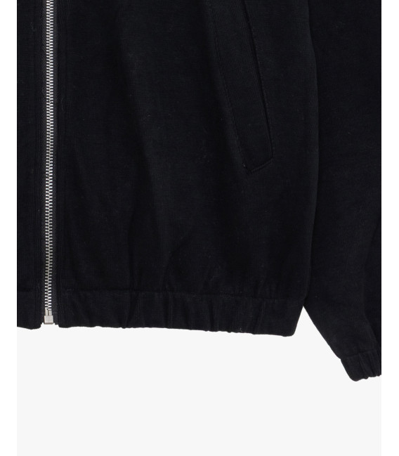 High-neck full-zip sweatshirt