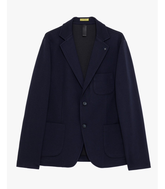 Single-breasted blazer in textured fabric