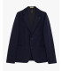 Single-breasted blazer in textured fabric