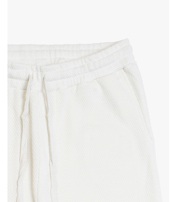 Jogger in tessuto texturizzato