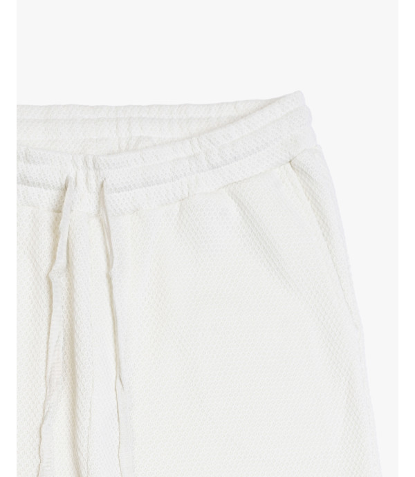 Jogger in tessuto texturizzato