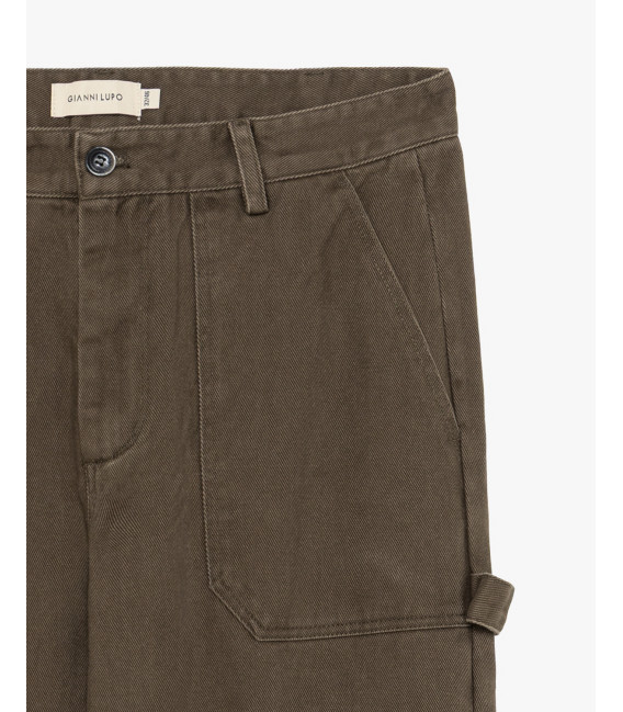 Pantalone workwear in twill di cotone
