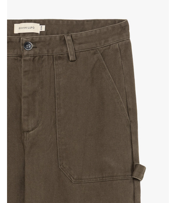 Pantalone workwear in twill di cotone