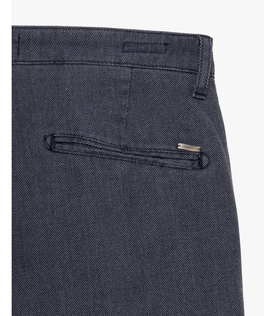 Pantaloni in cotone effetto puntinato