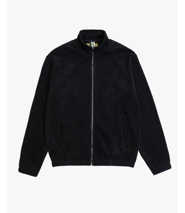 Zipped sweater in chenille