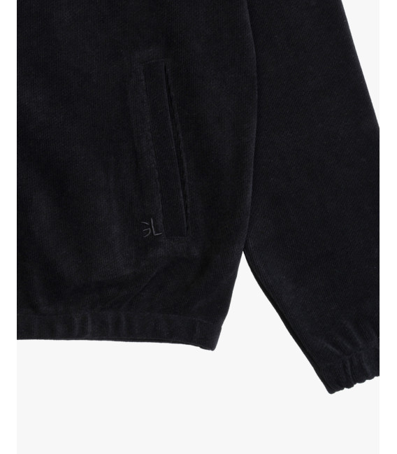Zipped sweater in chenille