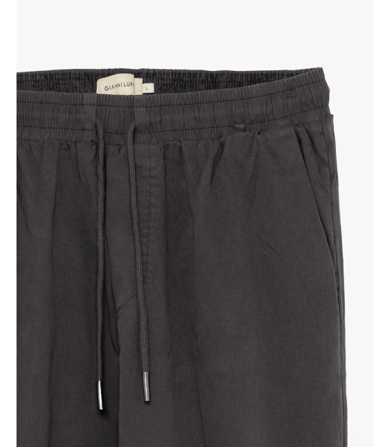 Drawstring trousers low crotch
