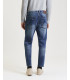 Jeans MIKE carrot cropped fit con abrasioni
