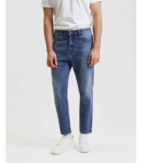 Jeans MIKE carrot cropped fit con graffi