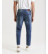 Jeans MIKE carrot cropped fit con graffi