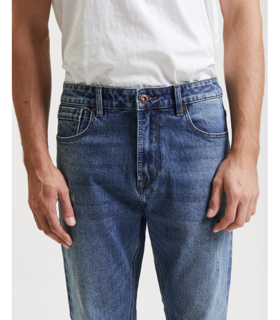 Jeans MIKE carrot cropped fit con graffi
