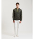 Faux-suede bomber jacket