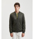 Faux-suede bomber jacket