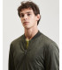 Faux-suede bomber jacket