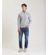 Knitted cardigan with zip