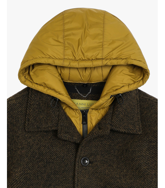 Jacket with detachable vest and hood