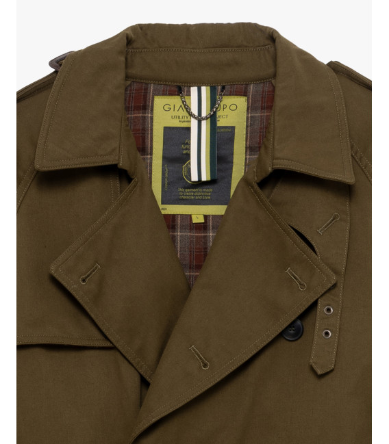 Double breasted trench coat