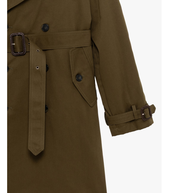 Double breasted trench coat