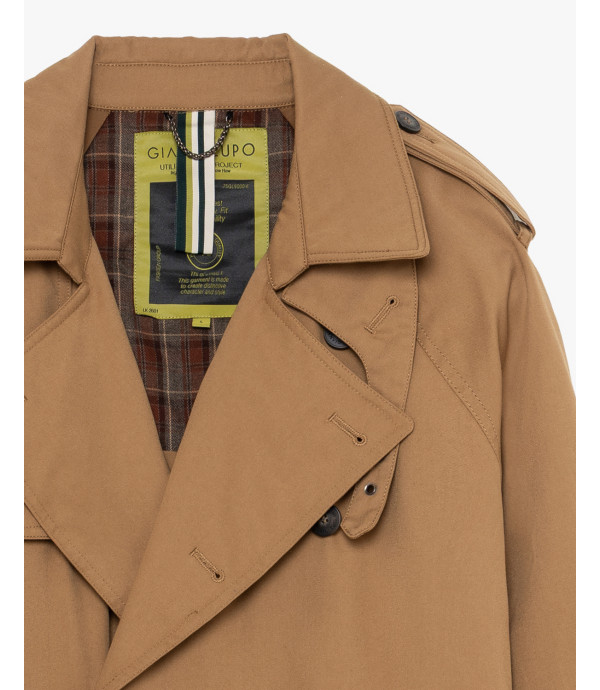 Double breasted trench coat
