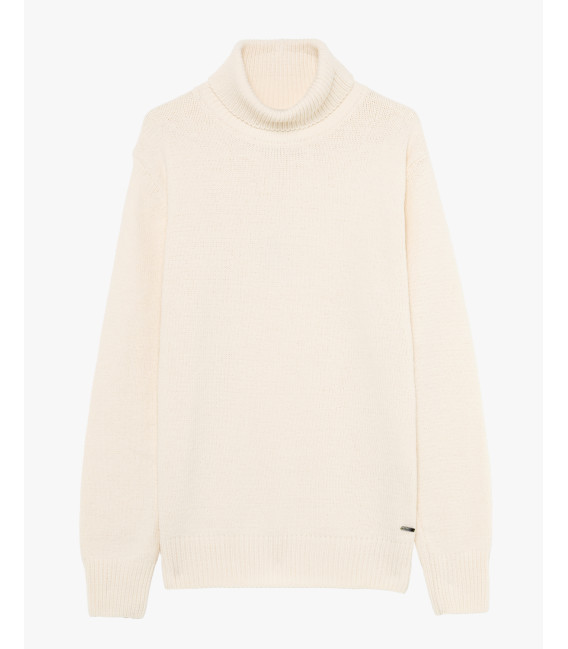 Chenille turtleneck sweater
