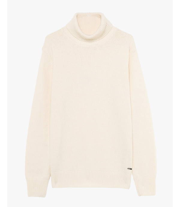 Chenille turtleneck sweater
