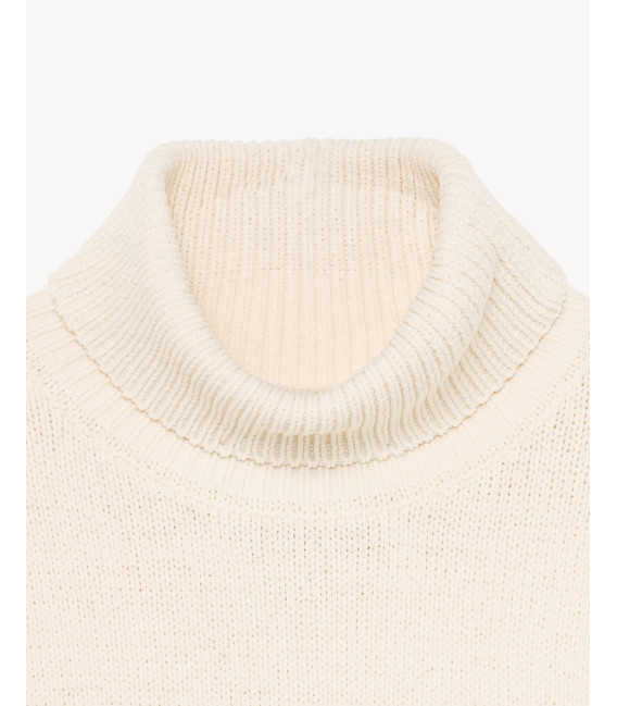 Chenille turtleneck sweater