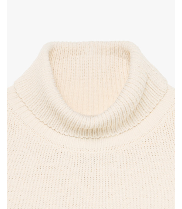 Chenille turtleneck sweater