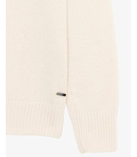 Chenille turtleneck sweater