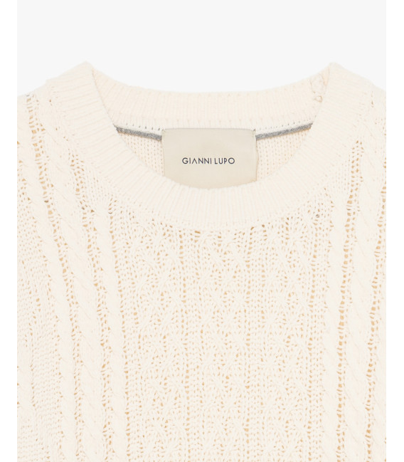 Maglione girocollo in ciniglia