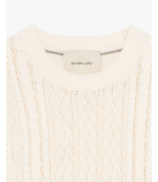 Maglione girocollo in ciniglia