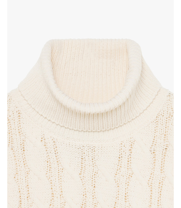 Chenille turtleneck sweater