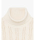 Chenille turtleneck sweater