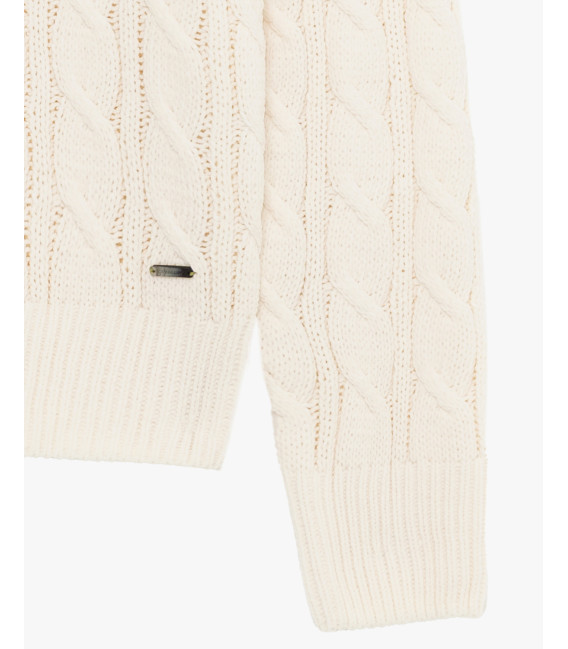 Chenille turtleneck sweater