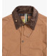 Field jacket with corduroy collar