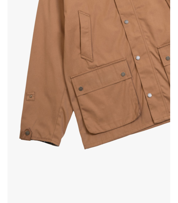 Field jacket with corduroy collar