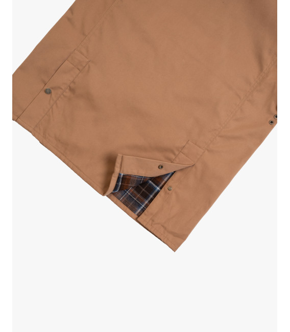 Field jacket with corduroy collar