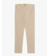 Cotton trousers with dotted effect