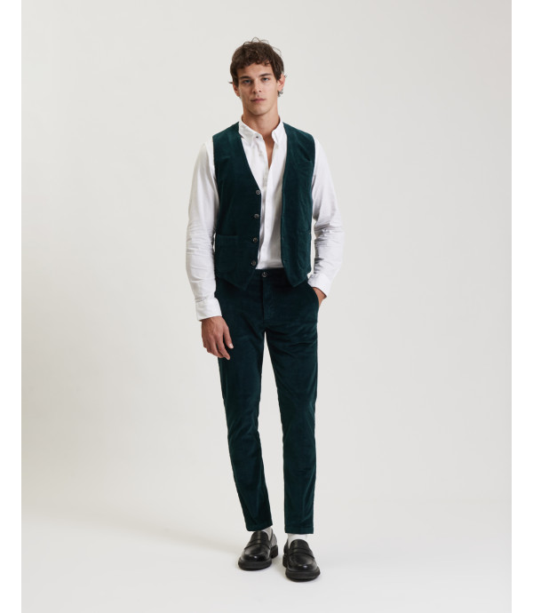 Cord slim fit trousers