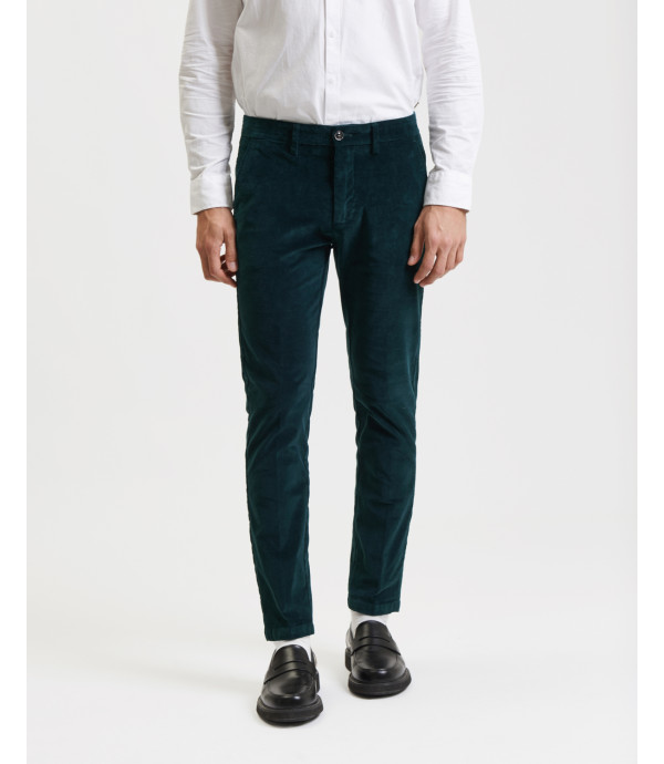 Cord slim fit trousers