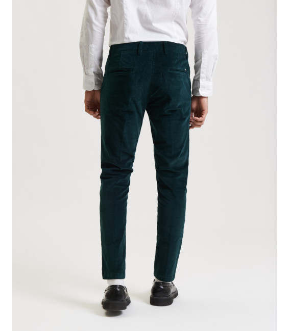 Cord slim fit trousers
