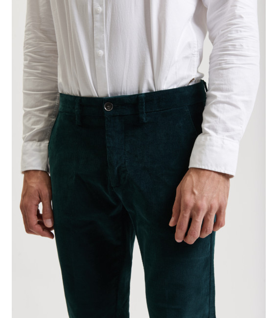 Cord slim fit trousers