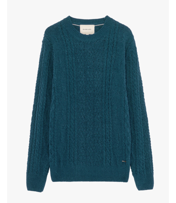 Maglione girocollo in ciniglia