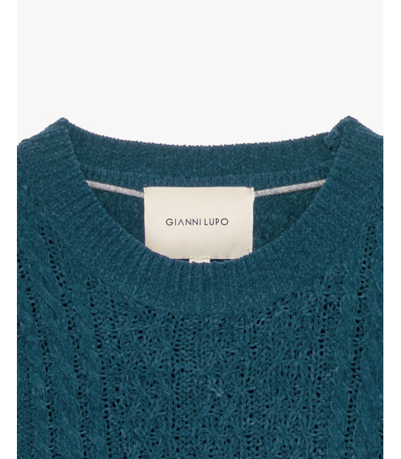 Maglione girocollo in ciniglia
