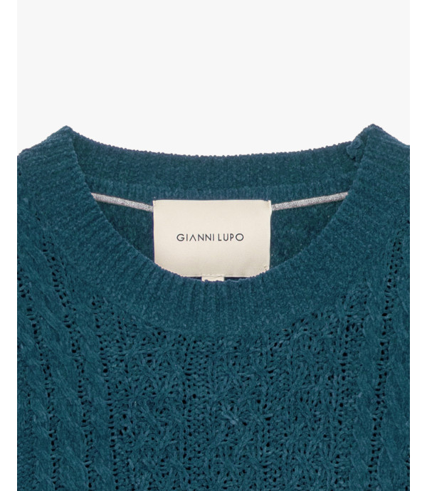 Maglione girocollo in ciniglia